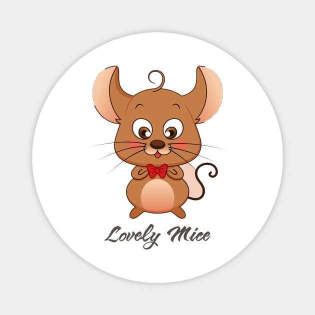 Lovely mice Magnet by This is store